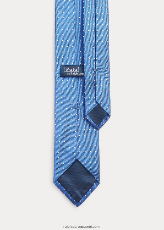 Ralph Lauren miehet pilkku silkkisolmio 0Z24ZR2284 sinivalkoinen