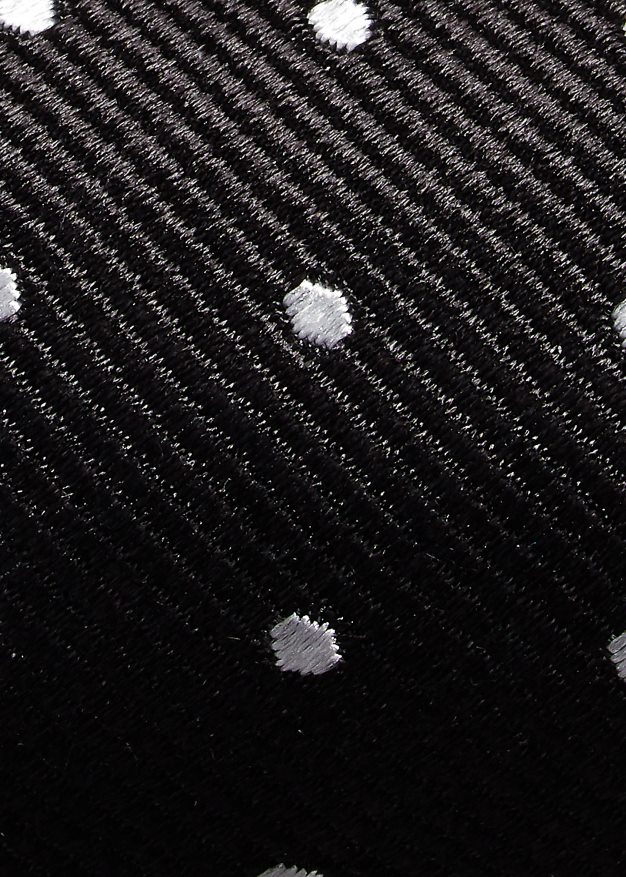 Ralph Lauren miehet pilkullinen silkkirepp rusetti 0Z24ZR2286 musta valkoinen