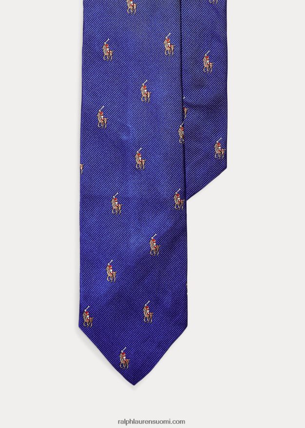 Ralph Lauren miehet pooloponi silkki kapea solmio 0Z24ZR8794 kuninkaallinen