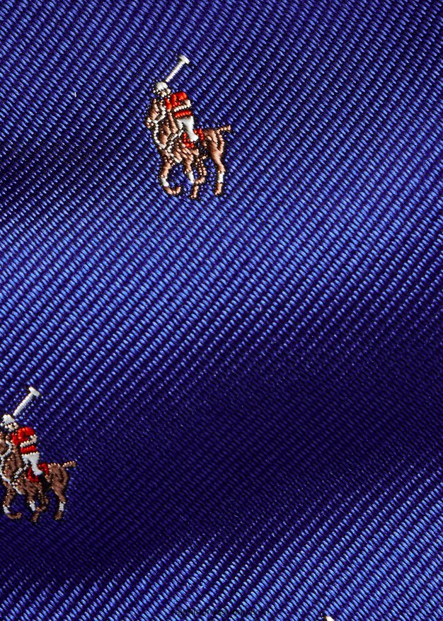 Ralph Lauren miehet pooloponi silkki kapea solmio 0Z24ZR8794 kuninkaallinen