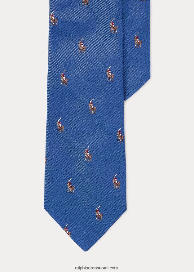 Ralph Lauren miehet pooloponi silkki kapea solmio 0Z24ZR8794 kuninkaallinen