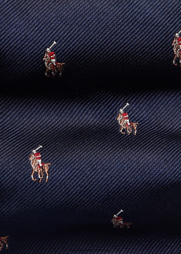 Ralph Lauren miehet pooloponin silkkisolmio 0Z24ZR2257 laivasto