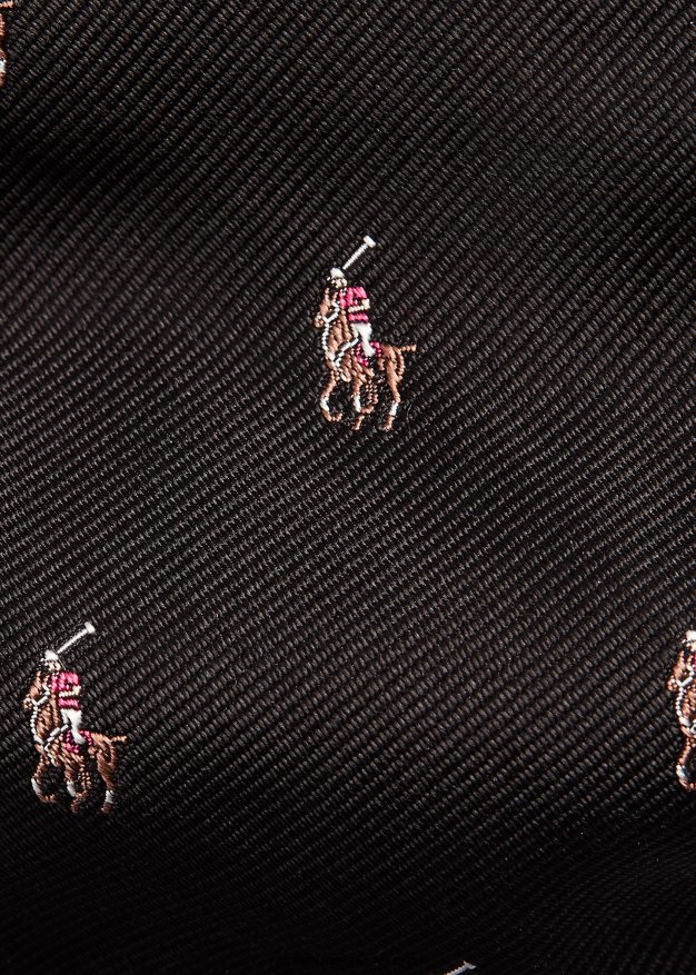 Ralph Lauren miehet pooloponin silkkisolmio 0Z24ZR2258 musta