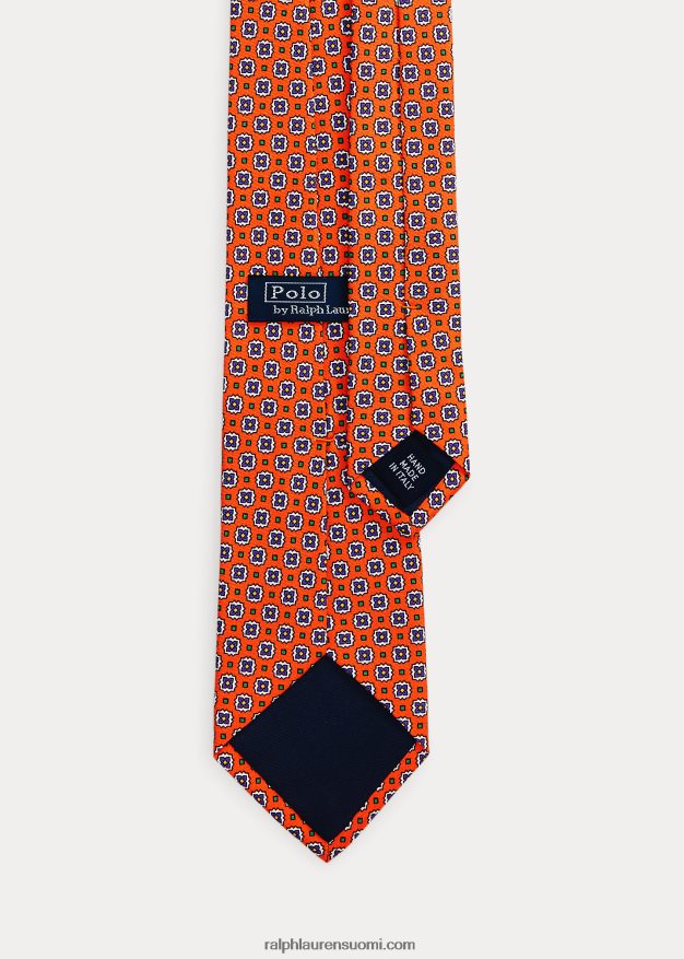 Ralph Lauren miehet printti silkkisolmio 0Z24ZR2402 oranssi