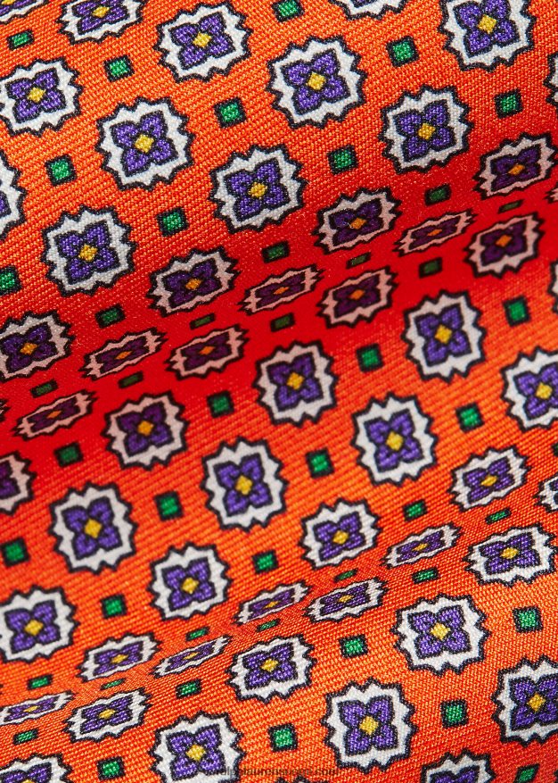 Ralph Lauren miehet printti silkkisolmio 0Z24ZR2402 oranssi