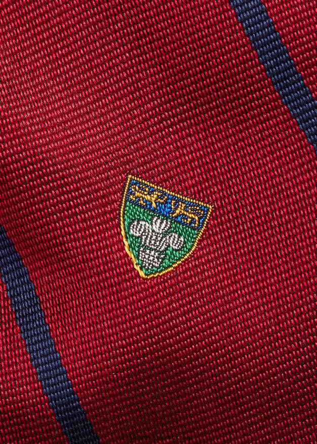 Ralph Lauren miehet raidallinen silkkikerrossolmio 0Z24ZR2269 punainen