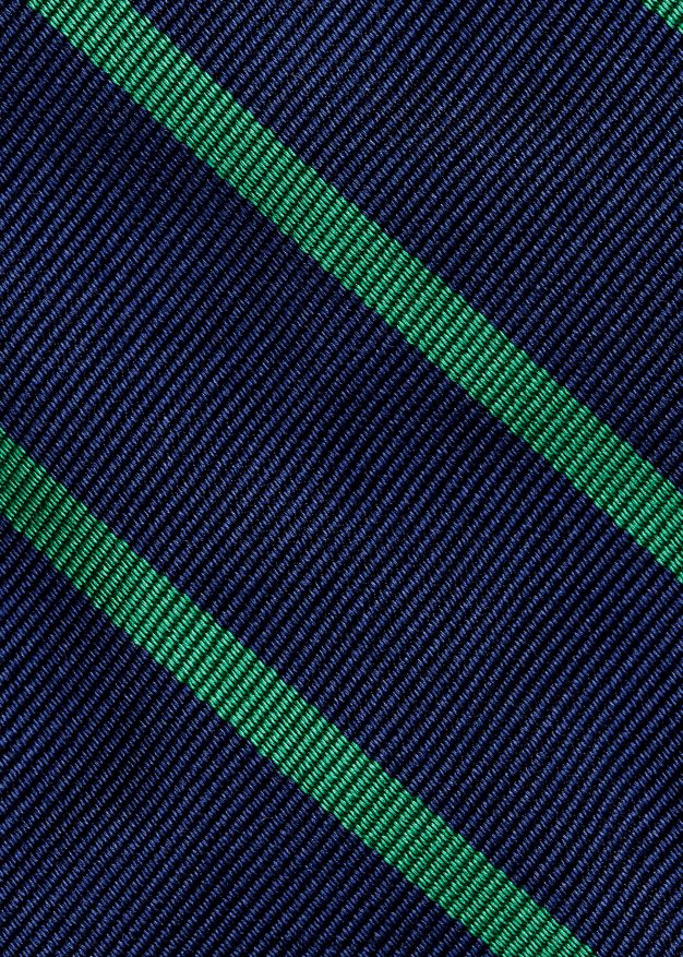 Ralph Lauren miehet raidallinen silkkirepp solmio 0Z24ZR2249 laivastonsininen/vihreä