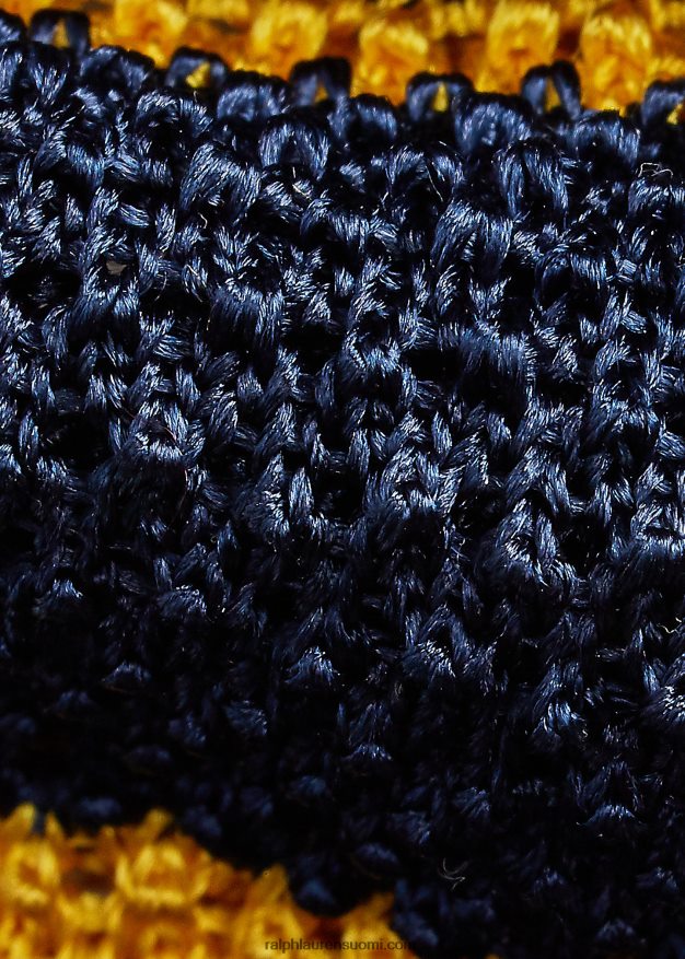 Ralph Lauren miehet raidallinen silkkisolmio 0Z24ZR2281 laivasto/kulta