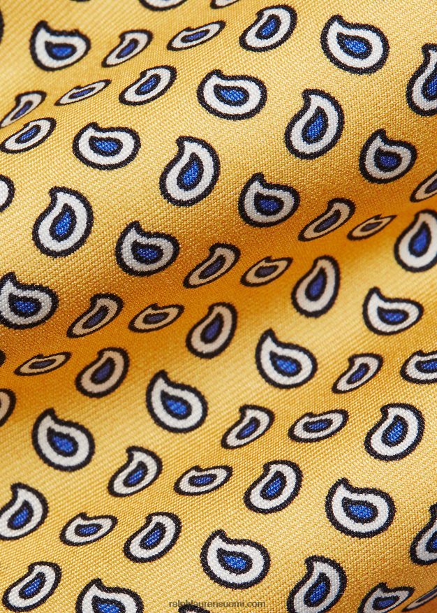 Ralph Lauren miehet siisti silkkisolmio 0Z24ZR2417 keltainen