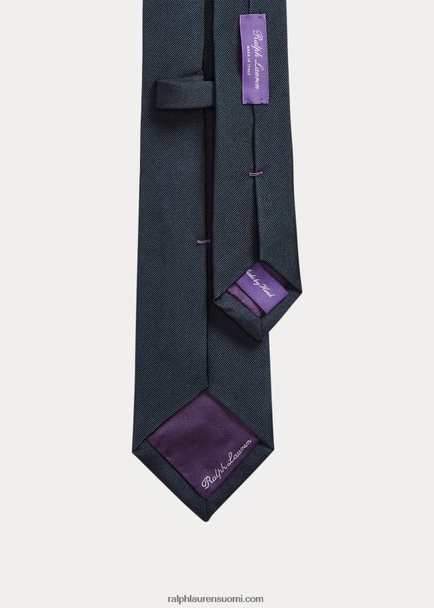 Ralph Lauren miehet silkki faille solmio 0Z24ZR2694 laivasto