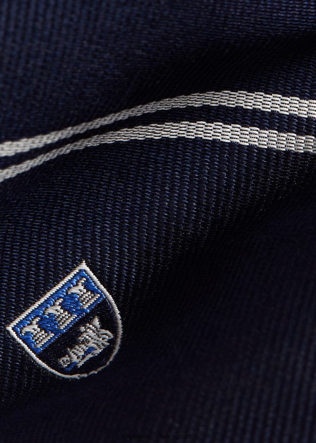 Ralph Lauren miehet silkki repp klubisolmio 0Z24ZR2528 laivasto