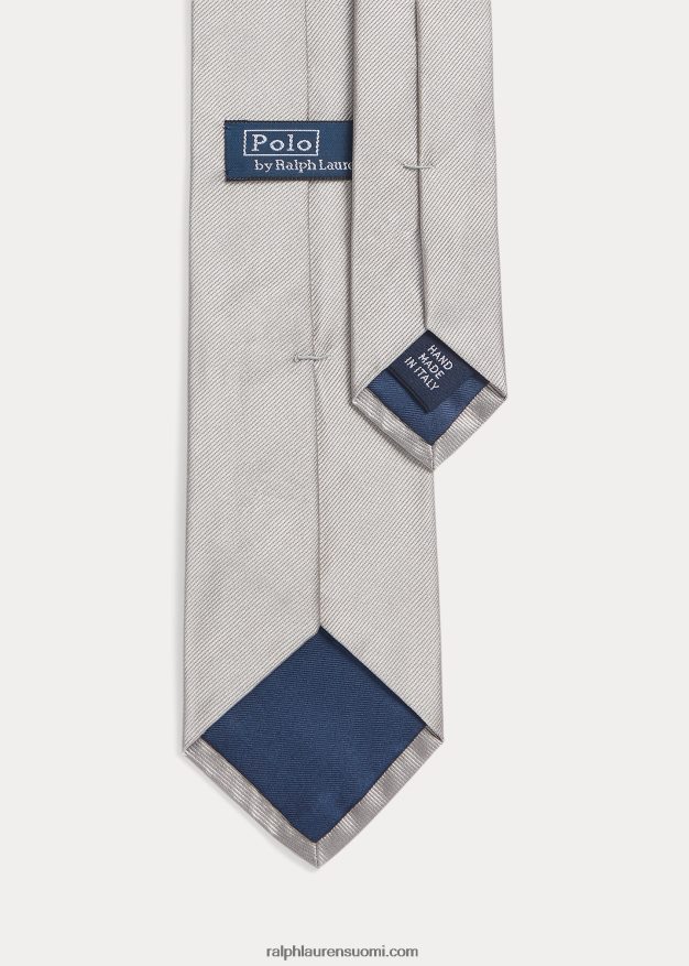 Ralph Lauren miehet silkki repp solmio 0Z24ZR2277 harmaa