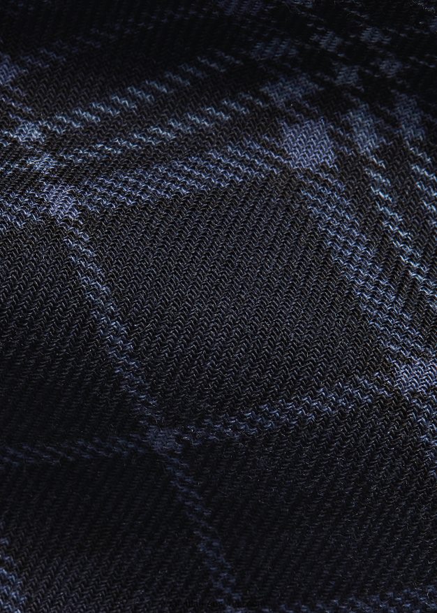 Ralph Lauren miehet tartaanikuvioinen kashmir-silkkisolmio 0Z24ZR8928 tummansininen/pölysininen