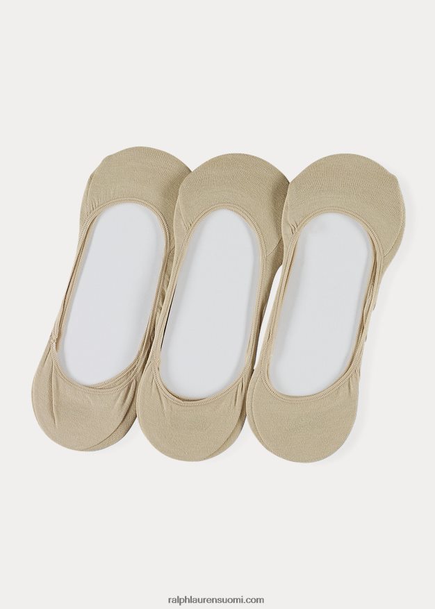 Ralph Lauren miehet no-show mekkosukka 3 kpl 0Z24ZR8811 khaki