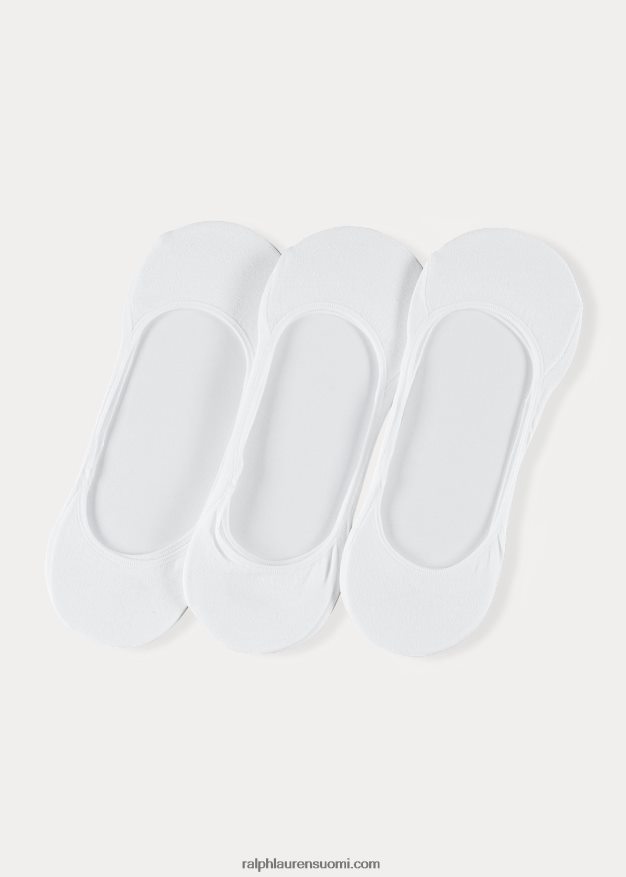 Ralph Lauren miehet no-show mekkosukka 3 kpl 0Z24ZR8812 valkoinen