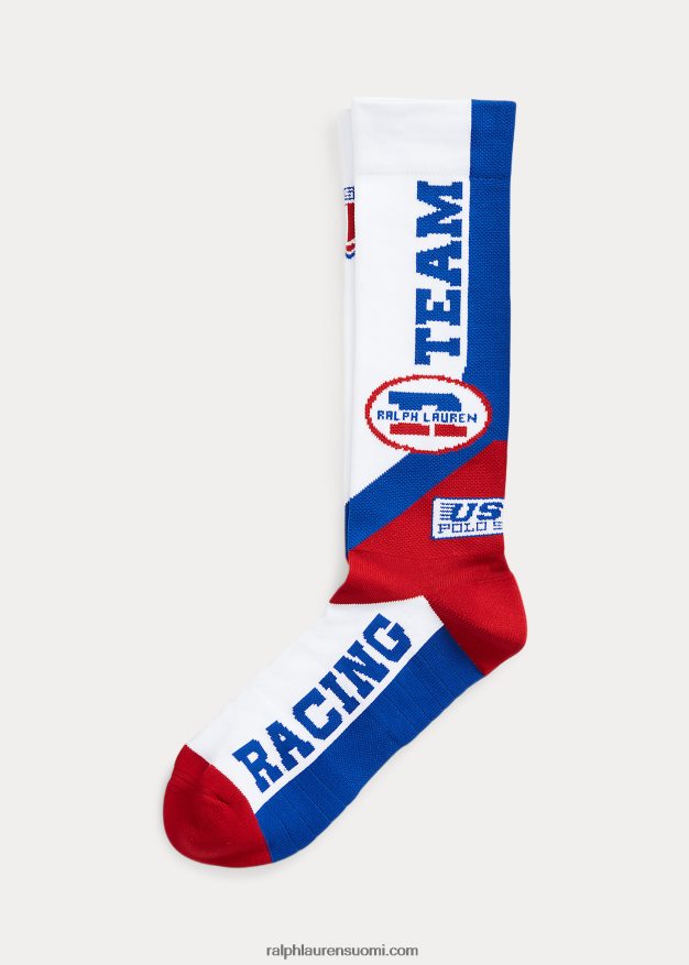 Ralph Lauren miehet polo urheilun yhteensopimattomat miehistön sukat 0Z24ZR2321 valkoinen