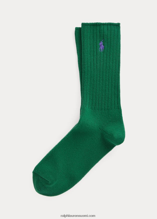 Ralph Lauren miehet puuvillasekoiteiset crew-sukat 0Z24ZR2605 metsä