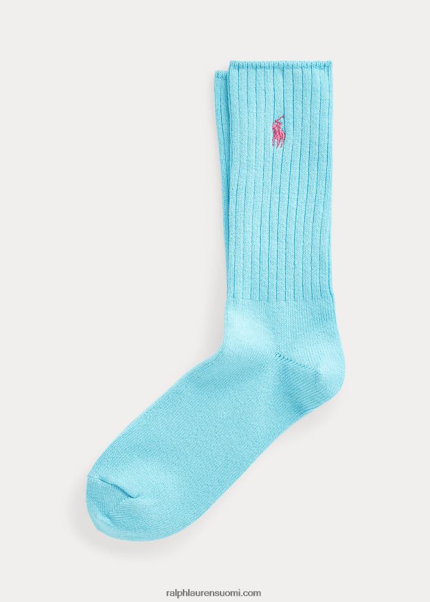 Ralph Lauren miehet puuvillasekoiteiset crew-sukat 0Z24ZR2612 taivaansininen