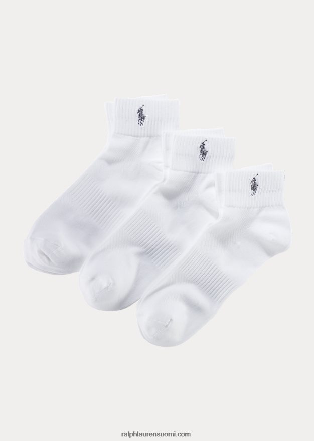 Ralph Lauren miehet urheilullinen nilkkasukka 3 kpl 0Z24ZR8806 valkoinen