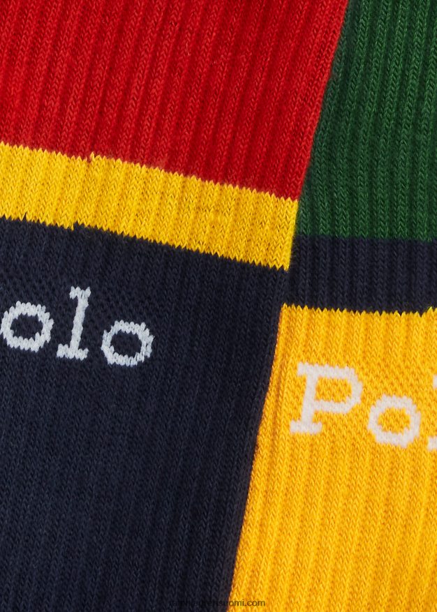 Ralph Lauren miehet värjätty crew-sukka 6 kpl 0Z24ZR2311