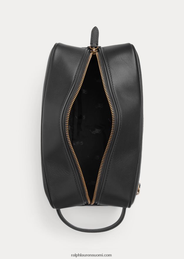 Ralph Lauren miehet nahkainen matkalaukku 0Z24ZR2554 musta