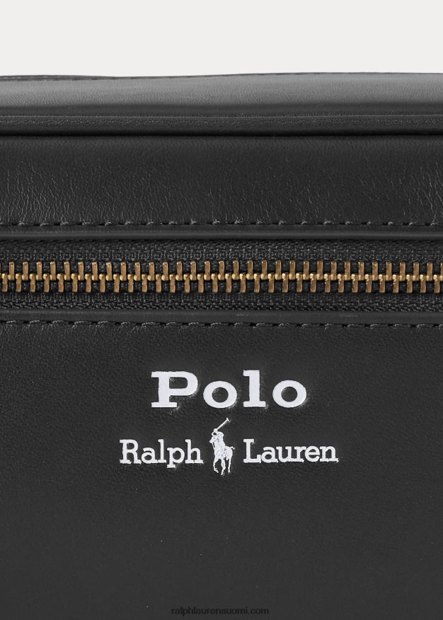 Ralph Lauren miehet nahkainen matkalaukku 0Z24ZR2554 musta