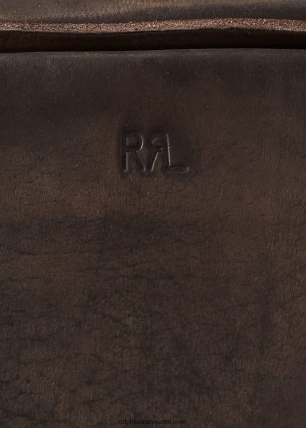 Ralph Lauren miehet nahkainen matkalaukku 0Z24ZR8850 tumman ruskea