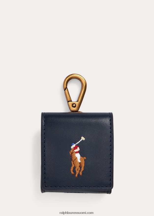 Ralph Lauren miehet ponin nahkainen airpod-kotelo 0Z24ZR2344