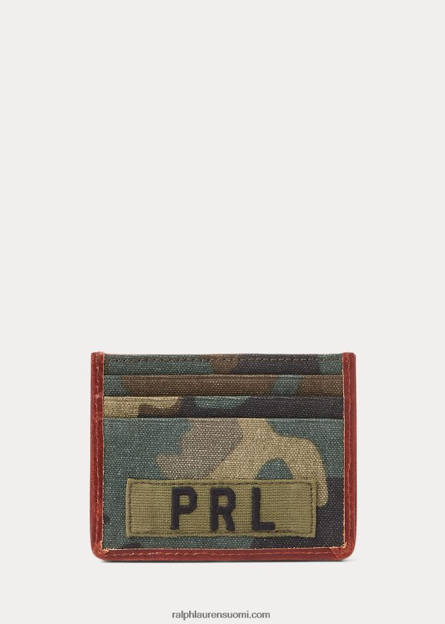 Ralph Lauren miehet tiger-patch-kanvas-korttikotelo 0Z24ZR2551 camo