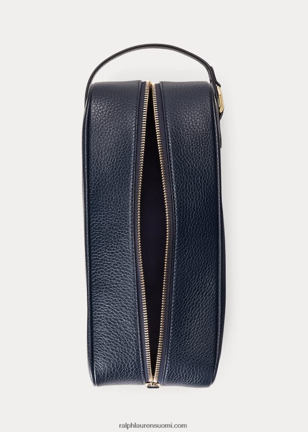 Ralph Lauren miehet welington nahkainen matkalaukku 0Z24ZR9001 laivasto