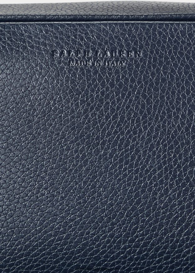 Ralph Lauren miehet welington nahkainen matkalaukku 0Z24ZR9001 laivasto