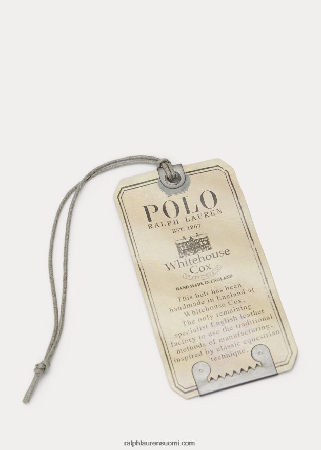 Ralph Lauren miehet messinki-solki suitset nahkavyö 0Z24ZR2553 ruskeanruskea