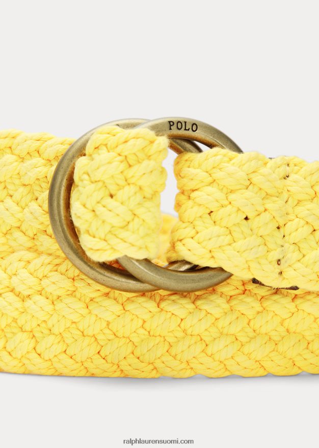 Ralph Lauren miehet nahkaverhoiltu puuvillavyö 0Z24ZR2385