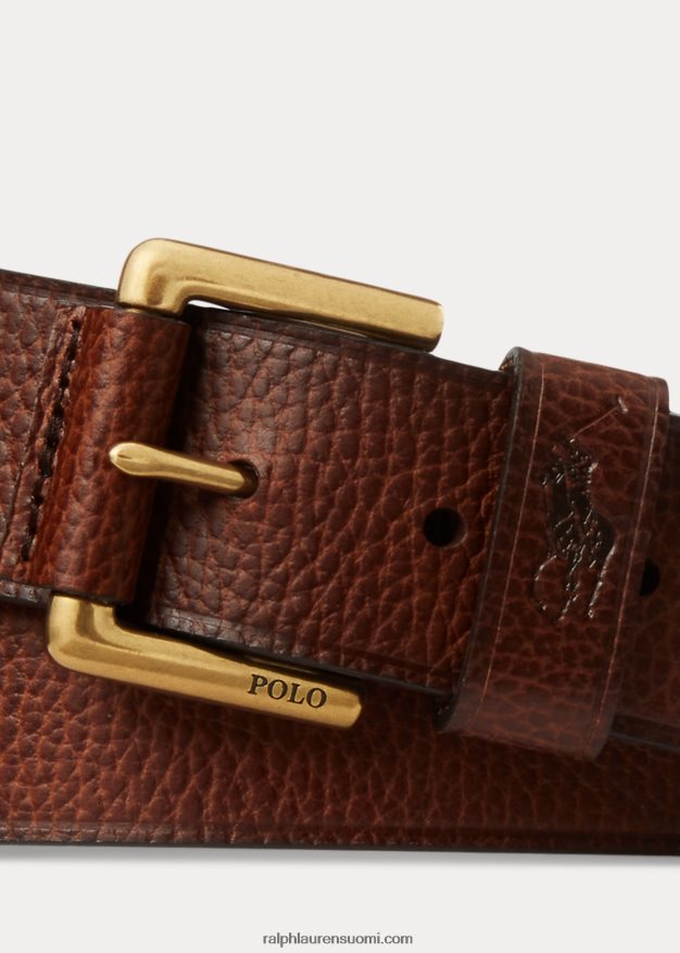 Ralph Lauren miehet oma ponin nahkavyö 0Z24ZR2379 ruskea