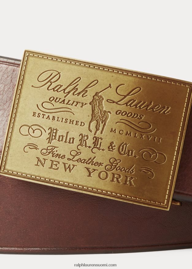 Ralph Lauren miehet perintölaatta-solkivyö 0Z24ZR2571 ruskea