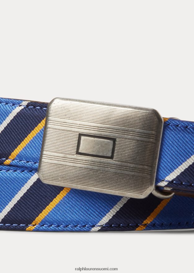 Ralph Lauren miehet plakki-solki raidallinen jacquard-vyö 0Z24ZR2759