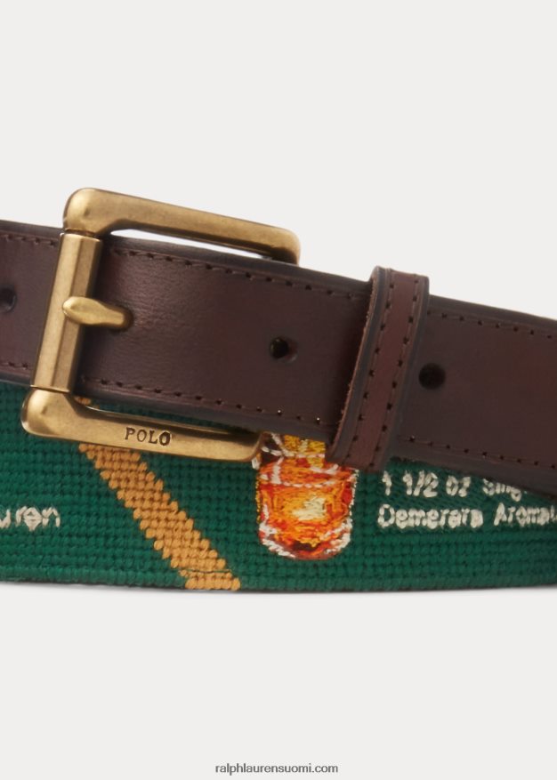 Ralph Lauren miehet polo bar neulakärkivyö 0Z24ZR2580 vihreä