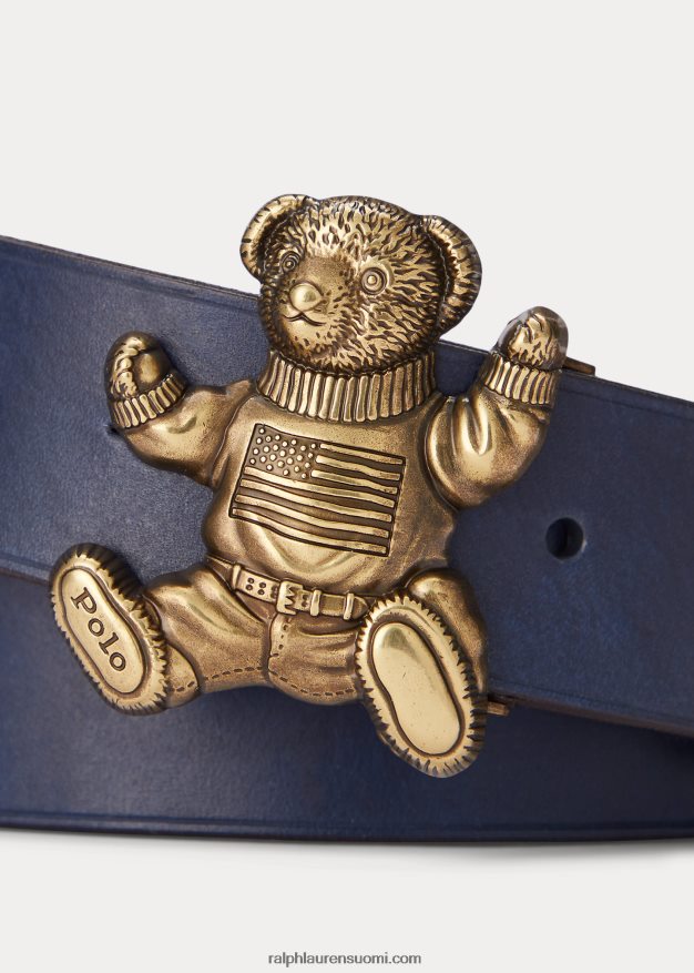 Ralph Lauren miehet poolokarhun nahkavyö 0Z24ZR2745