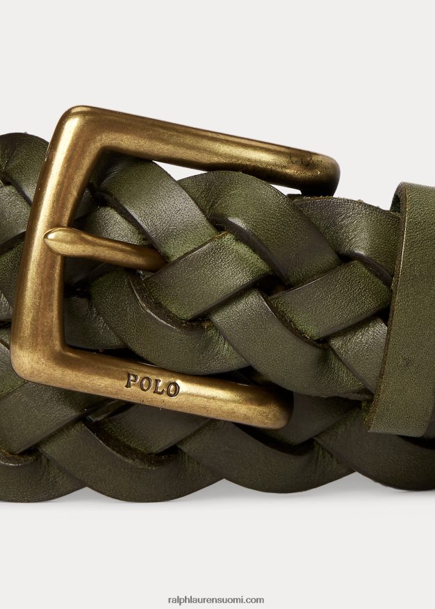 Ralph Lauren miehet punottu nahkavyö 0Z24ZR9083