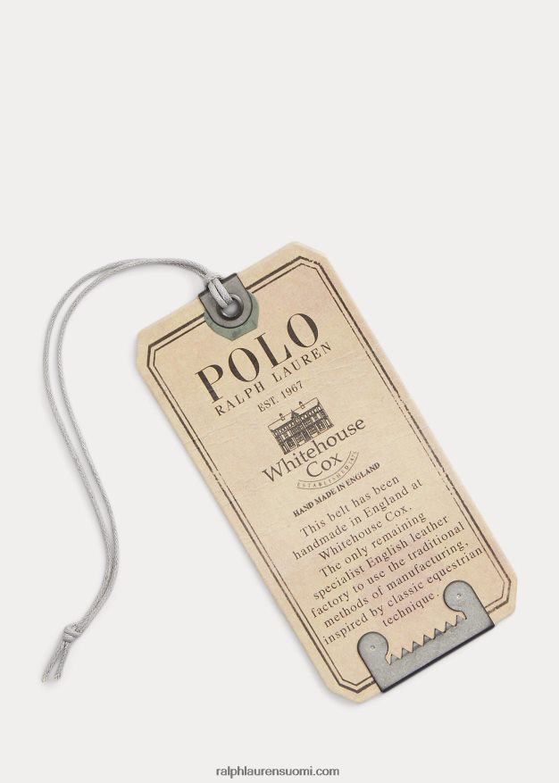 Ralph Lauren miehet punottu suitset nahkavyö 0Z24ZR2396 ruskea