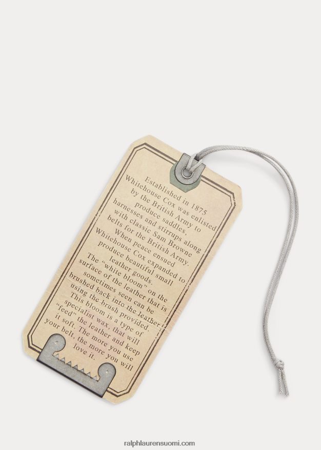 Ralph Lauren miehet punottu suitset nahkavyö 0Z24ZR2396 ruskea