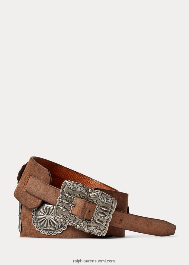 Ralph Lauren miehet reilu mokkanahka vyö 0Z24ZR8867