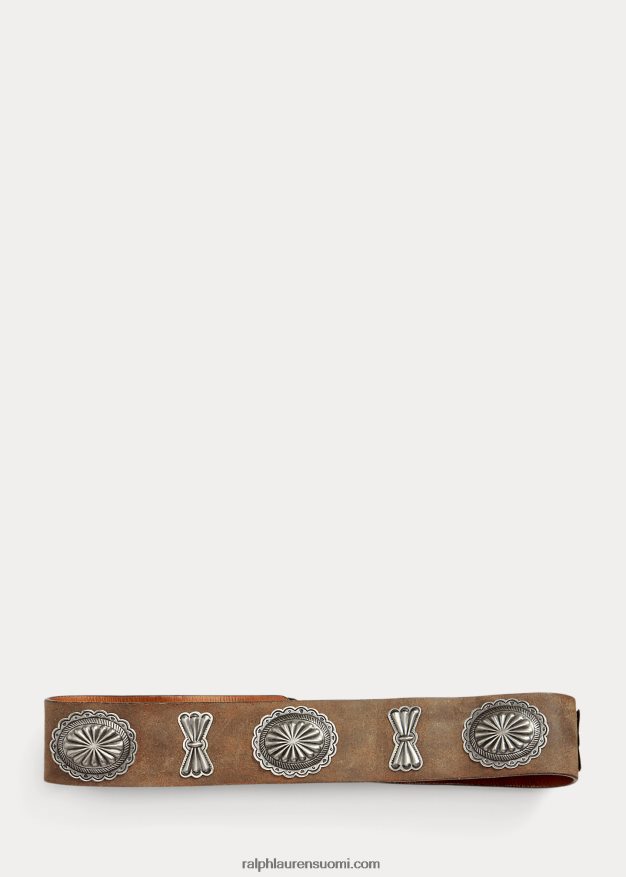 Ralph Lauren miehet reilu mokkanahka vyö 0Z24ZR8867