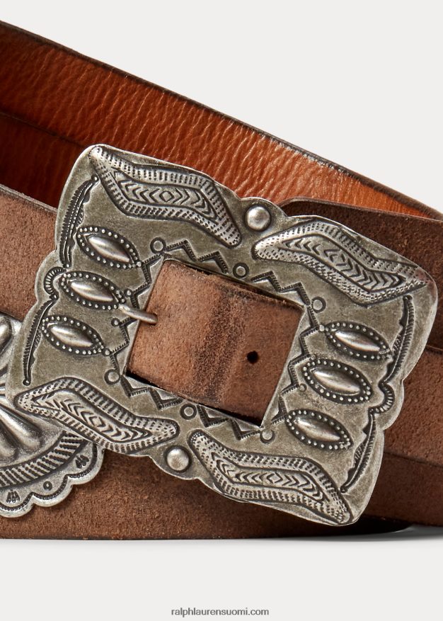 Ralph Lauren miehet reilu mokkanahka vyö 0Z24ZR8867