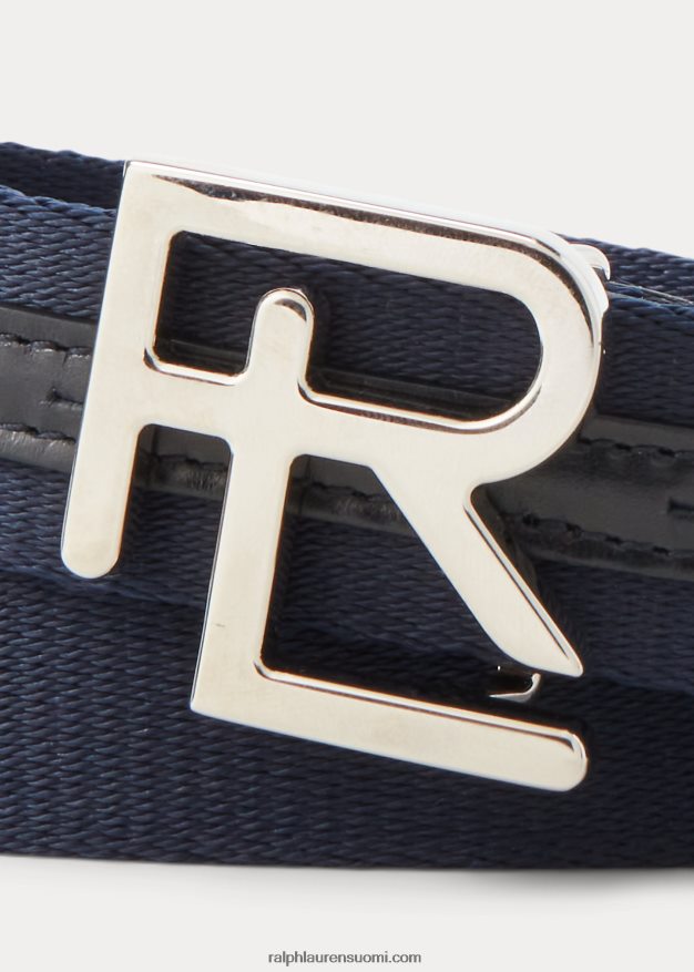Ralph Lauren miehet rl nahkaverhoilu vyö 0Z24ZR8920 laivaston puheenjohtaja