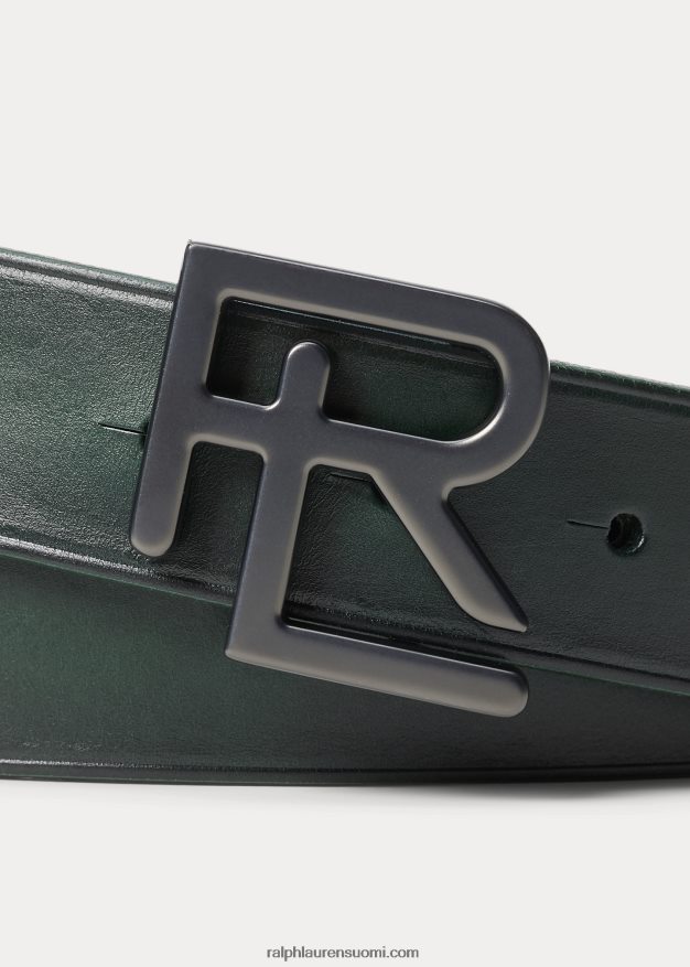 Ralph Lauren miehet rl-solki nahkavyö 0Z24ZR8978 kilpa-vihreä