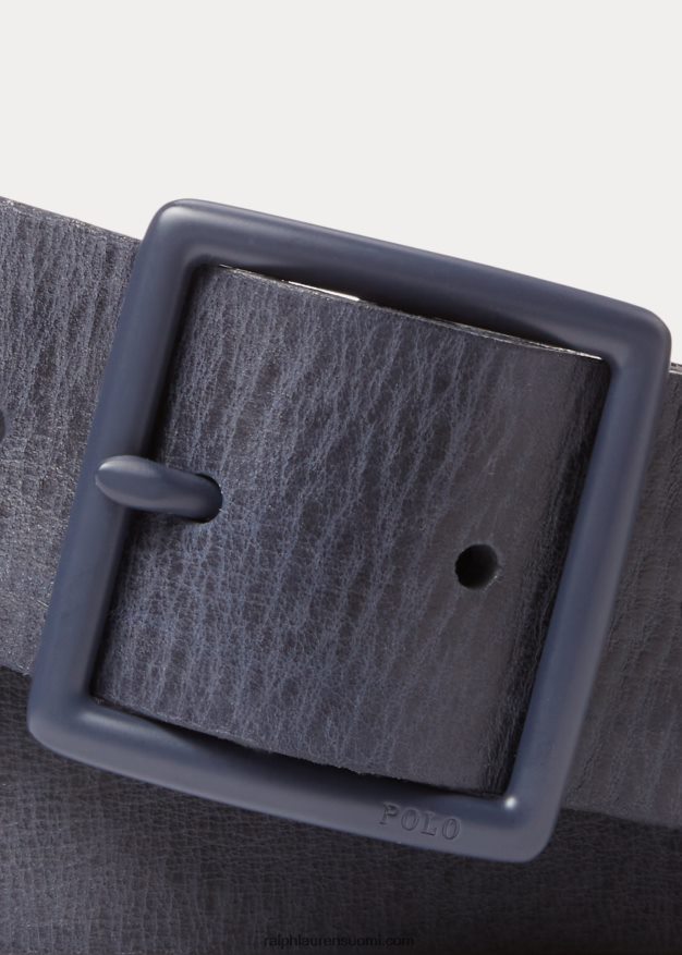 Ralph Lauren miehet vahattu nahkavyö 0Z24ZR2401 newportin laivasto