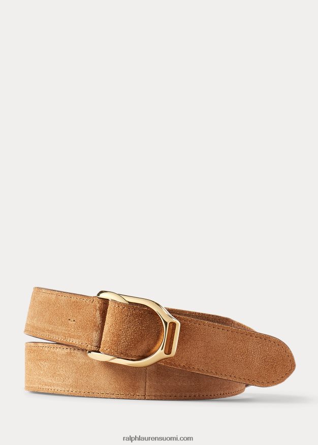 Ralph Lauren miehet welington mokkanahka vyö 0Z24ZR9008 konjakki