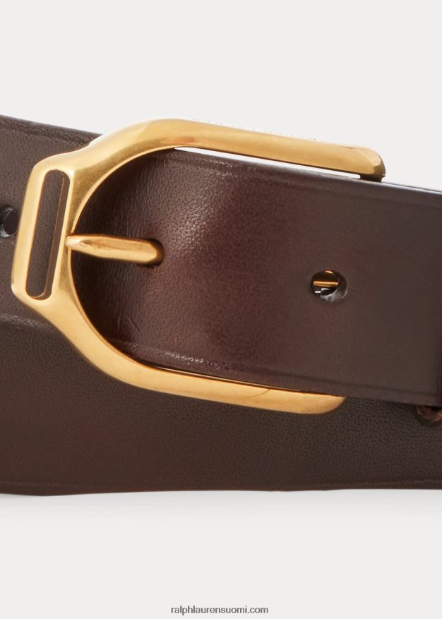 Ralph Lauren miehet welington-solkillinen nahkavyö 0Z24ZR8944 matkalaukku ruskea