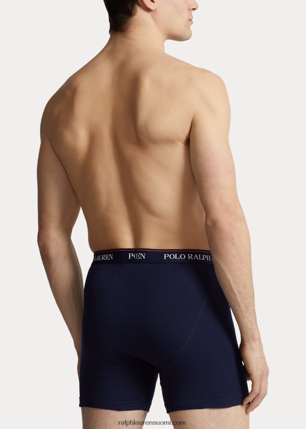 Ralph Lauren miehet Wicking boxer shortsit 3 kpl 0Z24ZR590 laivastonsininen/kuninkaallinen hibiscusprintti